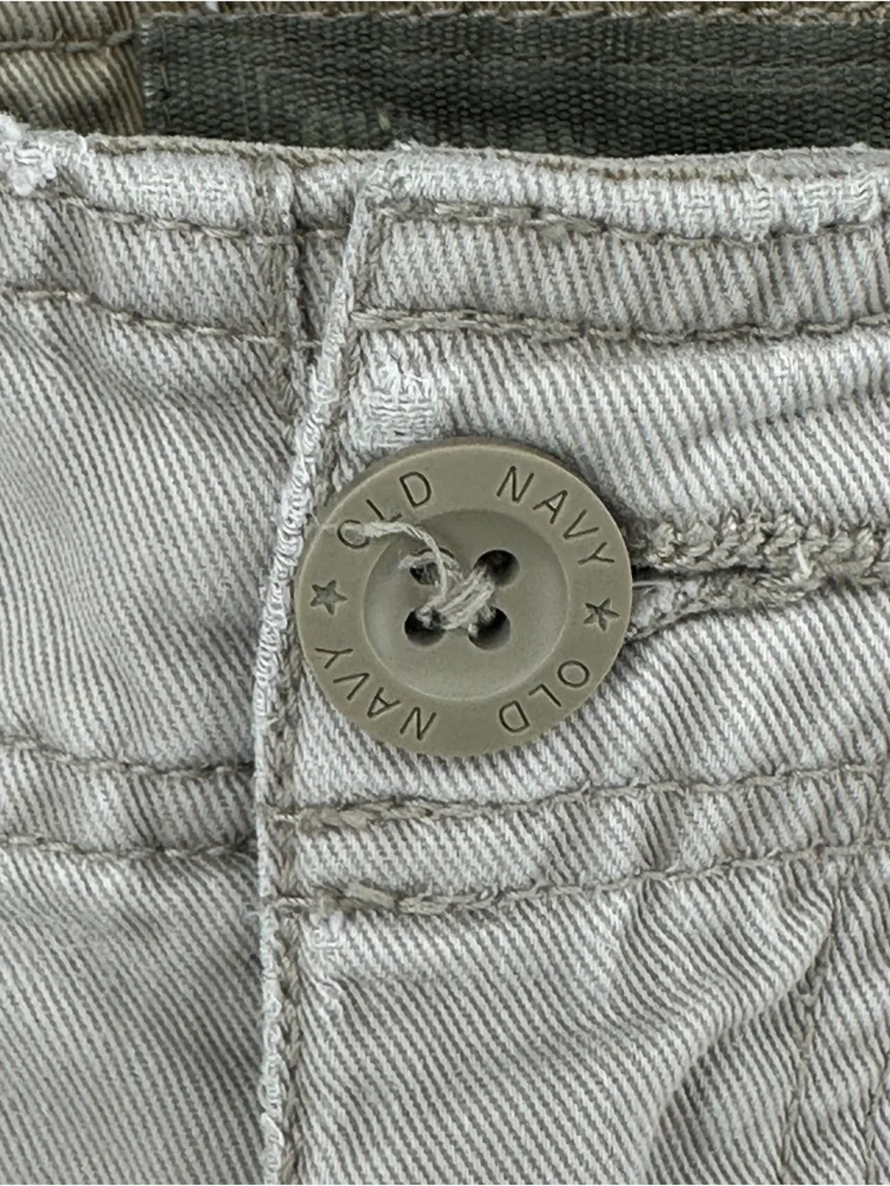 Y2K Old Navy Men's 32 Cargo Shorts‎ Khaki 100% Cotton